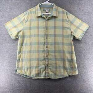 Carbon 2 Cobalt Shirt Men Size XL Short Sleeve Plaid Multicolor Pastel